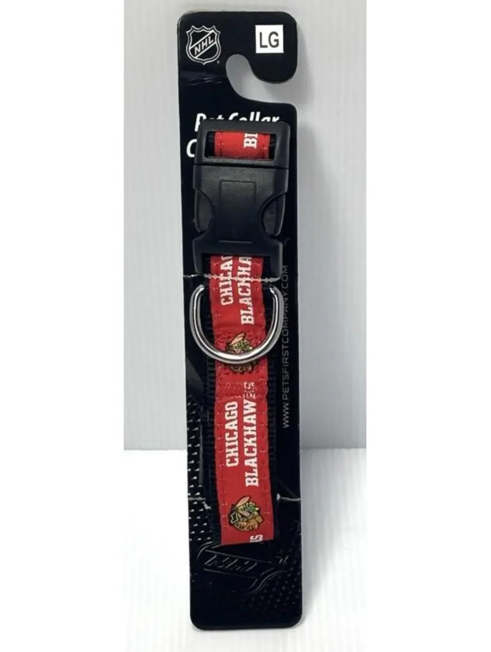 Chicago Blackhawks NHL Pet Dog Collar - Size Large - New, 18